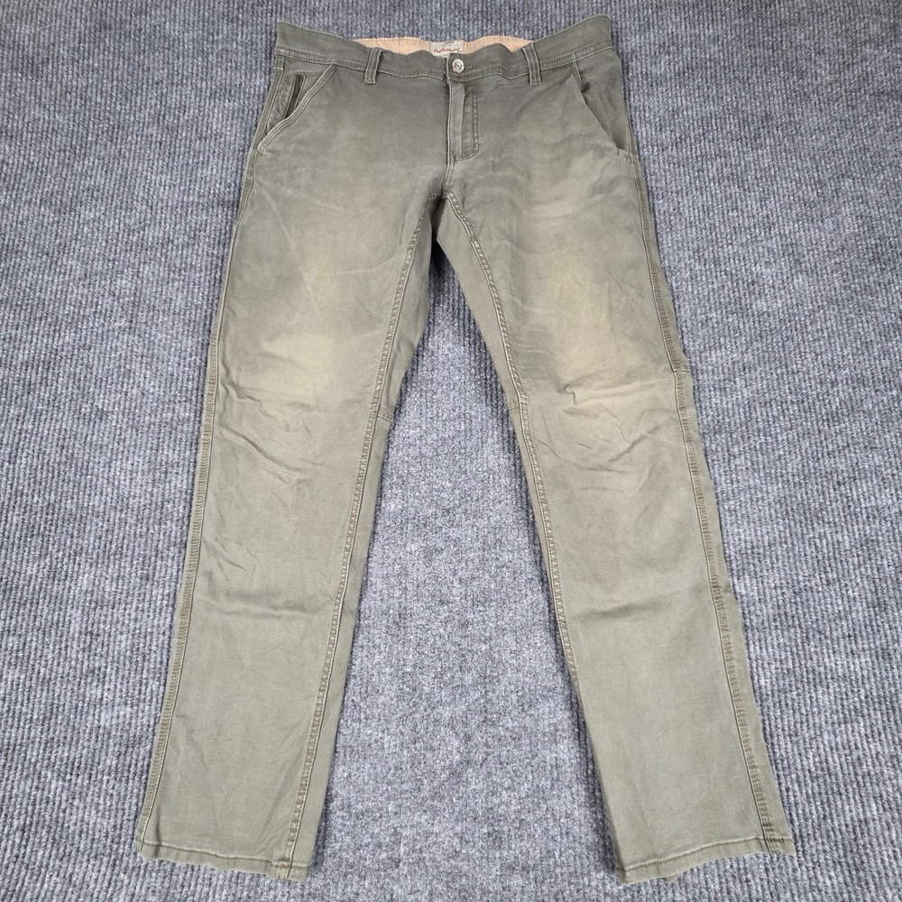 Weatherproof Vintage Straight Fit Khaki Pants Mens 36x34 Cargo Work Utility
